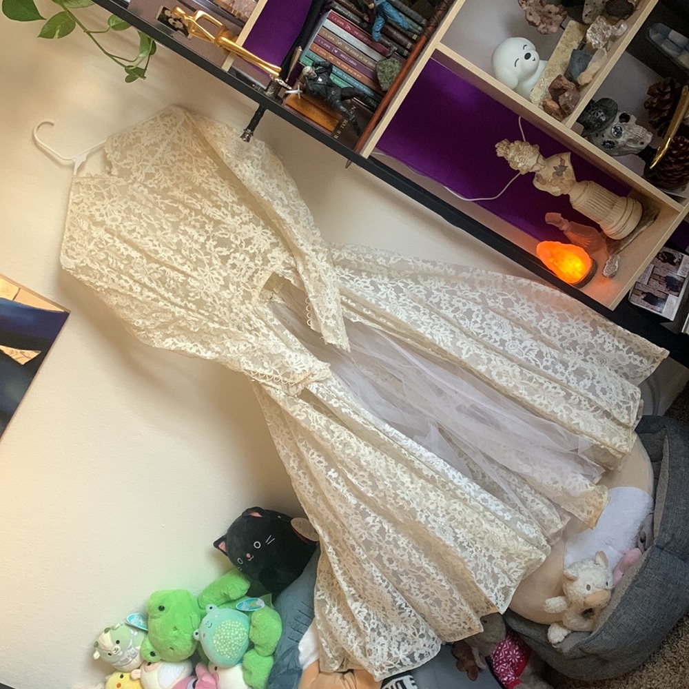 Kathleen Hughes Vintage Lace Dress from the estate of Kathleen Hughes - Picture 2 of 9